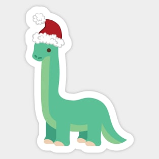 Santa dinosaur Sticker